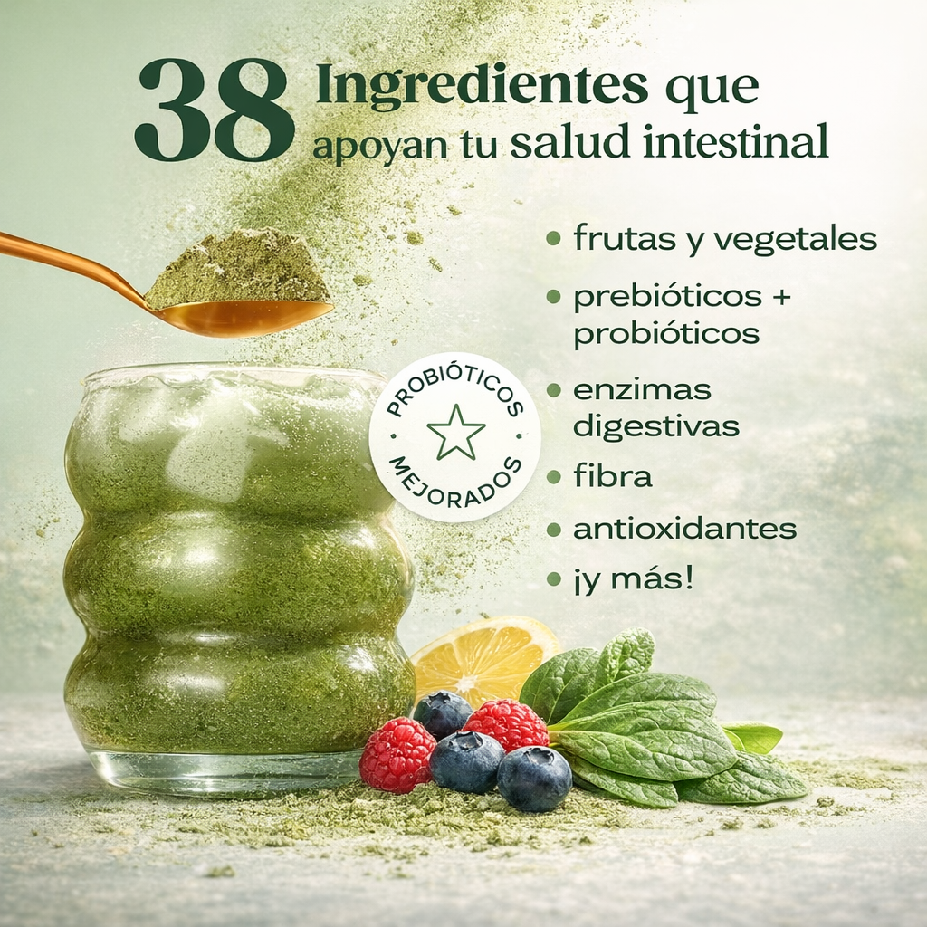 Bloom Mezcla verde para tu digestión diaria