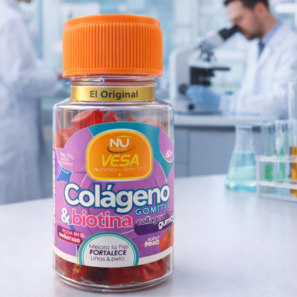 Belleza que se nota ✨ Colágeno + Biotina — 60 Gomitas
